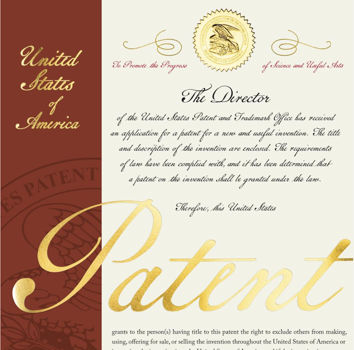 Monitoreal Patent Certificate