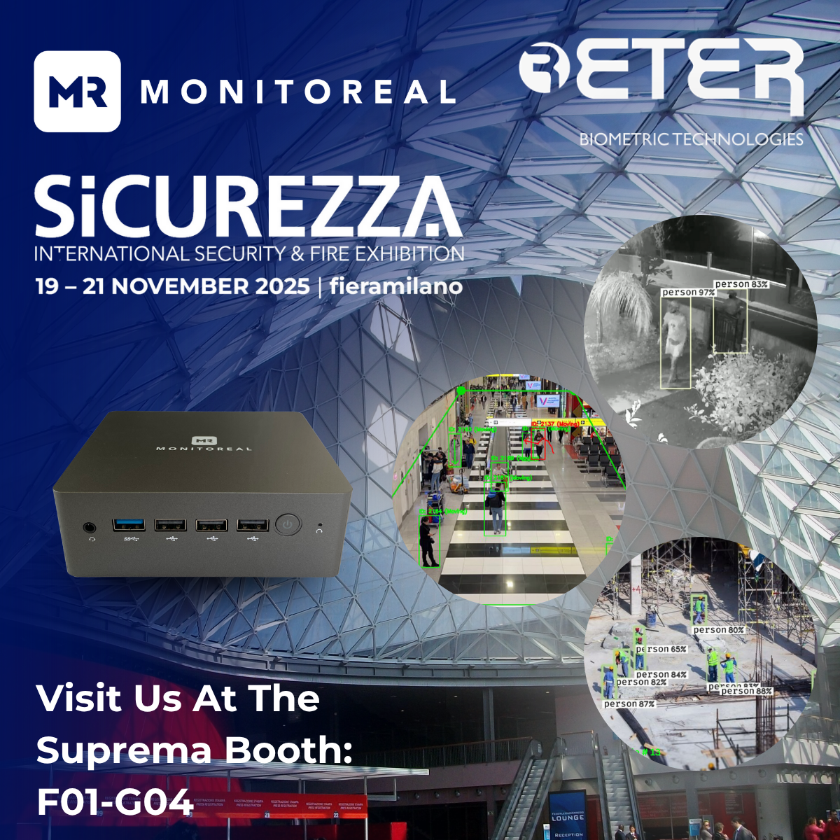 Monitoreal and Eter Exhibit at Sicurezza 2025